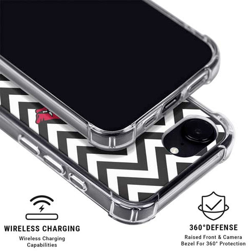 University of Arkansas-Fayetteville Chevron Print iPhone 16e MagSafe Case