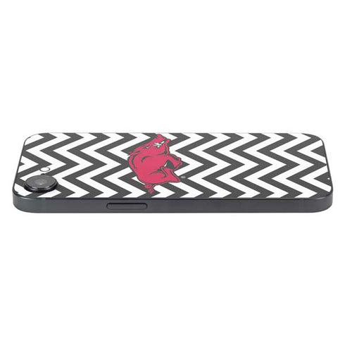 University of Arkansas-Fayetteville Chevron Print iPhone 16e Skin