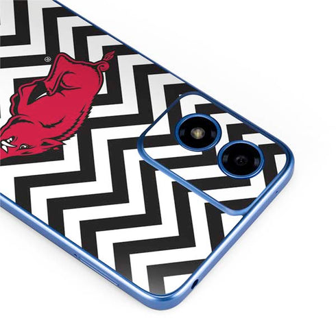 University of Arkansas-Fayetteville Chevron Print Moto G Play 4G (2024) Skin