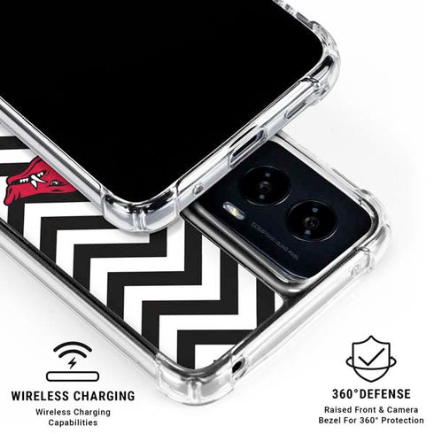 University of Arkansas-Fayetteville Chevron Print Moto G Power 5G (2024) Clear Case