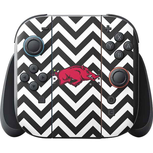 University of Arkansas-Fayetteville Chevron Print Nintendo Switch 2 (2025) with Joy-Con Skin