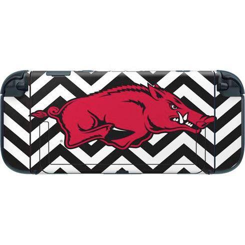 University of Arkansas-Fayetteville Chevron Print Nintendo Switch 2 (2025) with Joy-Con Skin