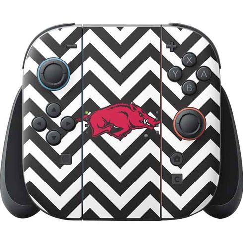 University of Arkansas-Fayetteville Chevron Print Nintendo Switch 2 (2025) Joy-Con Controller Skin