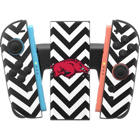 University of Arkansas-Fayetteville Chevron Print Nintendo Switch 2 (2025) Joy-Con Controller Skin