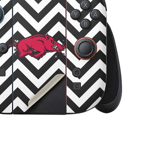 University of Arkansas-Fayetteville Chevron Print Nintendo Switch 2 (2025) Joy-Con Controller Skin