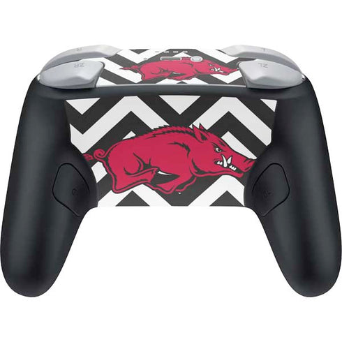 University of Arkansas-Fayetteville Chevron Print Nintendo Switch 2 (2025) Pro Controller Skin