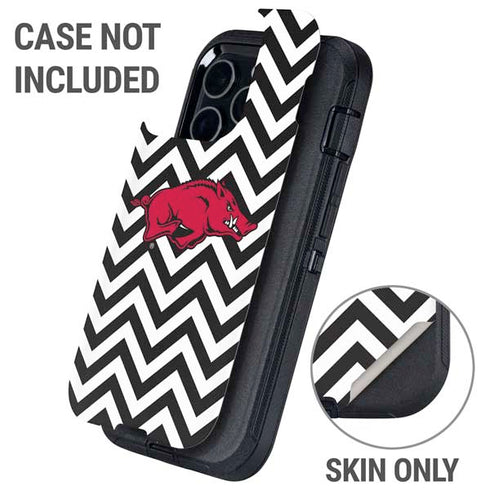 University of Arkansas-Fayetteville Chevron Print Otterbox Defender iPhone Skin