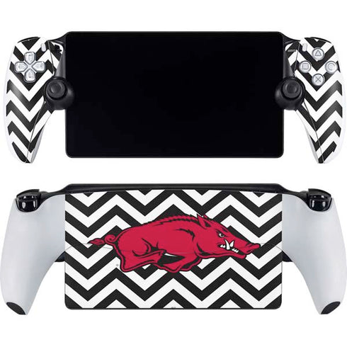 University of Arkansas-Fayetteville Chevron Print PlayStation Portal Remote Player Skin
