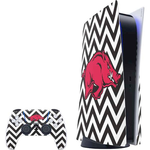 University of Arkansas-Fayetteville Chevron Print PlayStation PS5 Skins