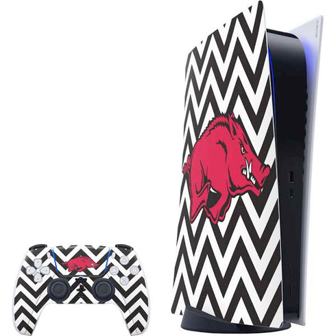 University of Arkansas-Fayetteville Chevron Print PlayStation PS5 Skins