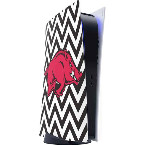 University of Arkansas-Fayetteville Chevron Print PlayStation PS5 Skins