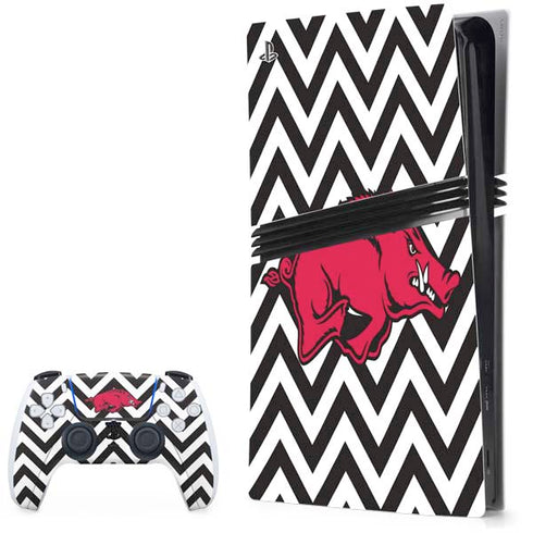 University of Arkansas-Fayetteville Chevron Print PlayStation PS5 Skins
