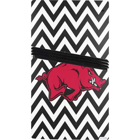 University of Arkansas-Fayetteville Chevron Print PS5 Pro Console Skin