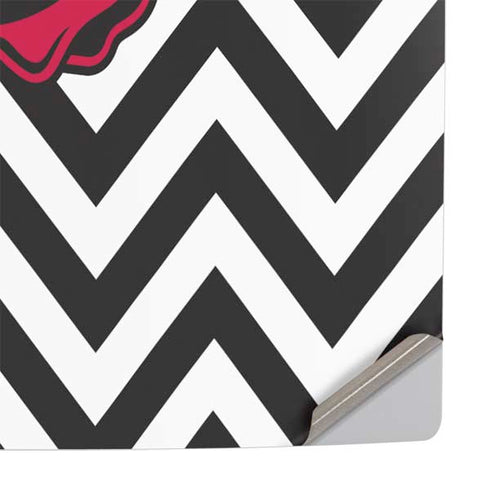 University of Arkansas-Fayetteville Chevron Print PS5 Slim Digital Edition Console Skin