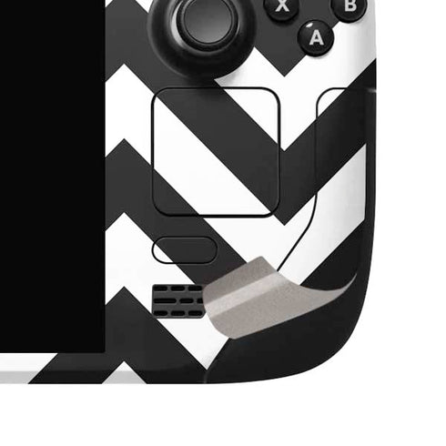 University of Arkansas-Fayetteville Chevron Print Steam Deck Handheld Gaming Computer OLED Skin