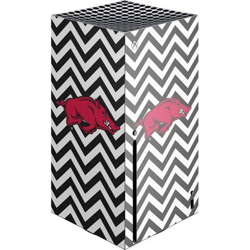 University of Arkansas-Fayetteville Chevron Print Xbox Series X Skins