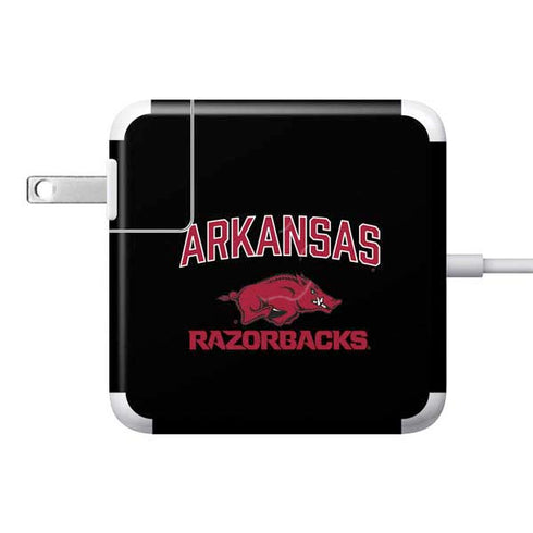 University of Arkansas-Fayetteville Razorbacks Black 85W Power Adapter (15 and 17 inch MacBook Pro Charger) Skin