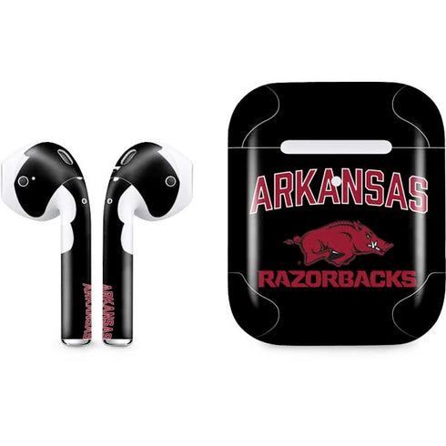 University of Arkansas-Fayetteville Razorbacks Black Apple AirPods 2 Skin