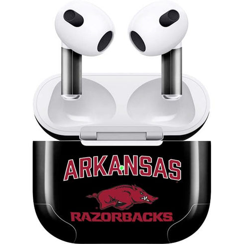 University of Arkansas-Fayetteville Razorbacks Black Apple AirPods (3rd Gen 2021) Skin
