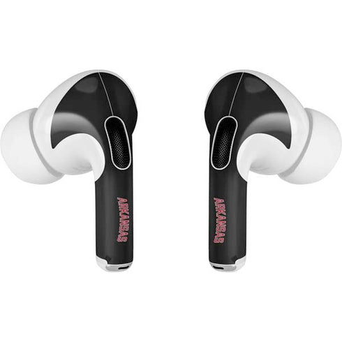 University of Arkansas-Fayetteville Razorbacks Black Apple AirPods Pro Skin