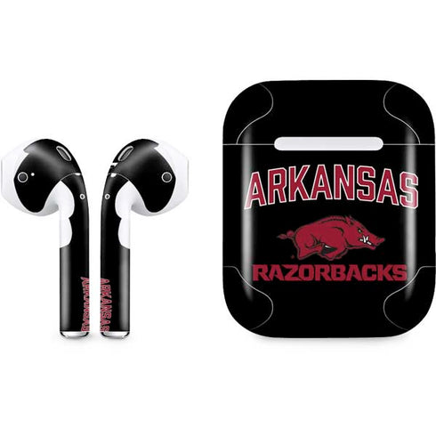 University of Arkansas-Fayetteville Razorbacks Black Apple AirPods Skin