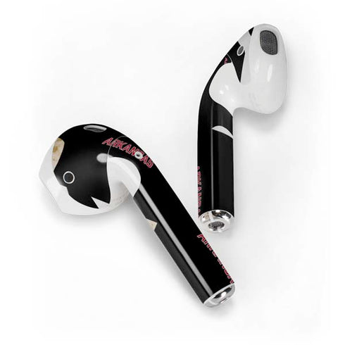 University of Arkansas-Fayetteville Razorbacks Black Apple AirPods Skin