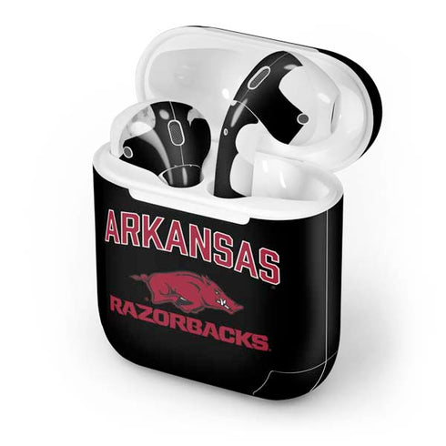University of Arkansas-Fayetteville Razorbacks Black Apple AirPods Skin