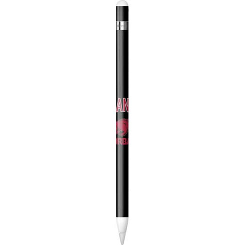 University of Arkansas-Fayetteville Razorbacks Black Apple Pencil (1st Gen, 2017) Skin
