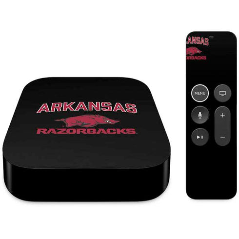 University of Arkansas-Fayetteville Razorbacks Black Apple TV Skin