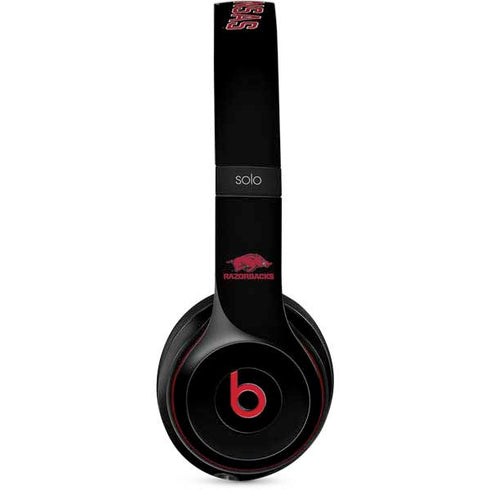 University of Arkansas-Fayetteville Razorbacks Black Beats Solo 2 Wireless Skin