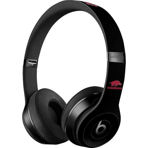 University of Arkansas-Fayetteville Razorbacks Black Beats Solo 3 Wireless Skin
