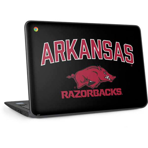 University of Arkansas-Fayetteville Razorbacks Black HP Chromebook Skin