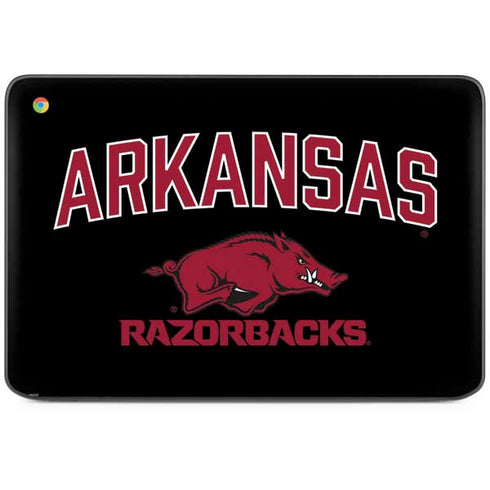 University of Arkansas-Fayetteville Razorbacks Black HP Chromebook Skin