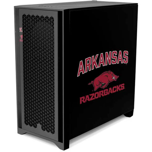 University of Arkansas-Fayetteville Razorbacks Black Corsair 4000D Tempered Glass Mid-Tower ATX Case Skin