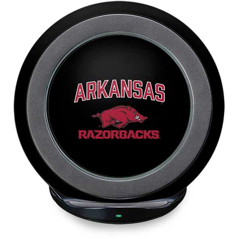 University of Arkansas-Fayetteville Razorbacks Black Fast Charge Wireless Charging Stand Skin