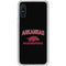 University of Arkansas-Fayetteville Razorbacks Black Galaxy A10e Clear Case