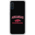 University of Arkansas-Fayetteville Razorbacks Black Galaxy A10e Clear Case