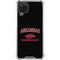University of Arkansas-Fayetteville Razorbacks Black Galaxy A12 Clear Case