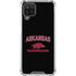 University of Arkansas-Fayetteville Razorbacks Black Galaxy A12 Clear Case