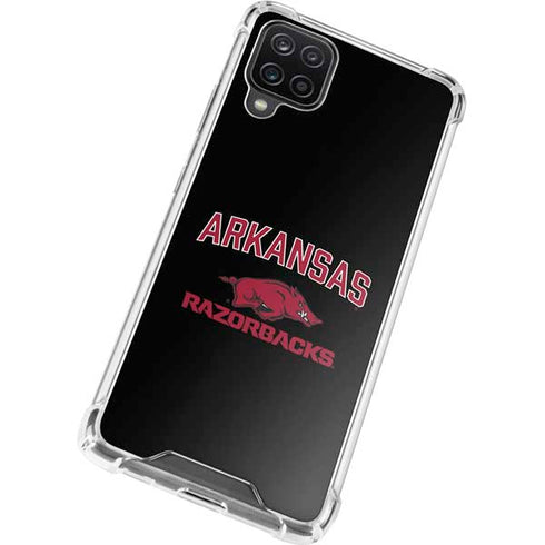 University of Arkansas-Fayetteville Razorbacks Black Galaxy A12 Clear Case