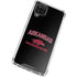 University of Arkansas-Fayetteville Razorbacks Black Galaxy A12 Clear Case