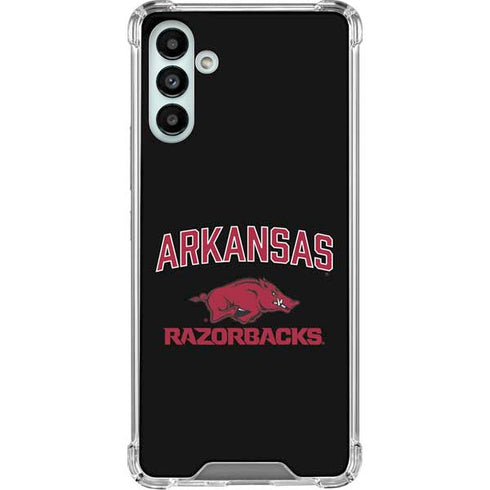 University of Arkansas-Fayetteville Razorbacks Black Galaxy A13 5G Clear Case