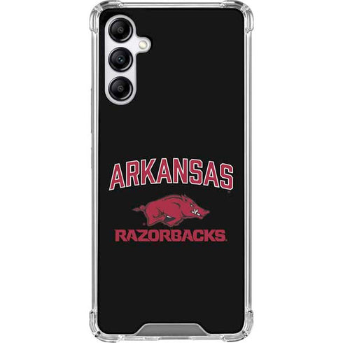 University of Arkansas-Fayetteville Razorbacks Black Galaxy A14 5G Clear Case