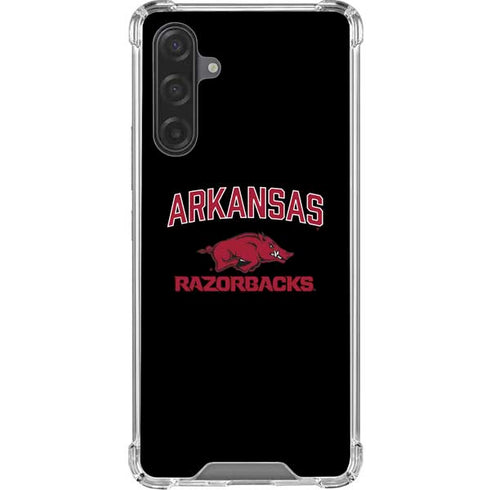 University of Arkansas-Fayetteville Razorbacks Black Galaxy A17 Clear Case