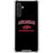 University of Arkansas-Fayetteville Razorbacks Black Galaxy A17 Clear Case