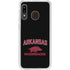 University of Arkansas-Fayetteville Razorbacks Black Galaxy A20 Clear Case