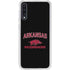 University of Arkansas-Fayetteville Razorbacks Black Galaxy A50 Clear Case
