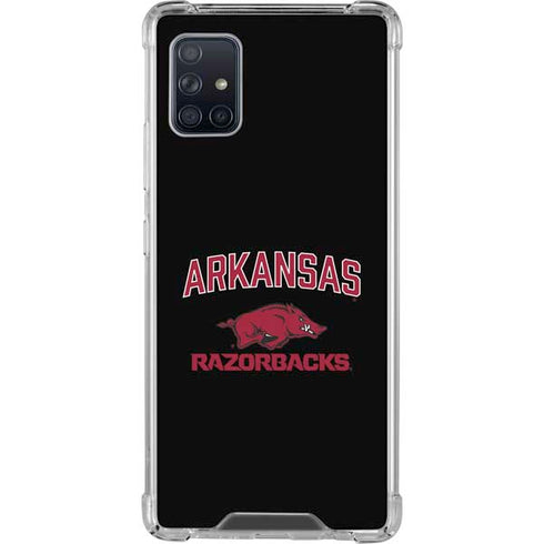 University of Arkansas-Fayetteville Razorbacks Black Galaxy A51 5G Clear Case