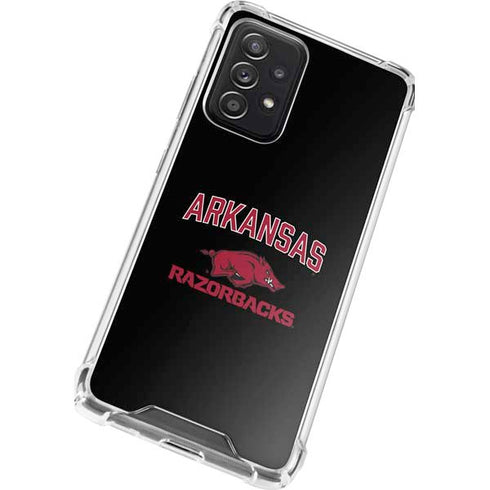 University of Arkansas-Fayetteville Razorbacks Black Galaxy A52 5G Clear Case