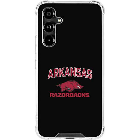 University of Arkansas-Fayetteville Razorbacks Black Galaxy A54 5G Clear Case